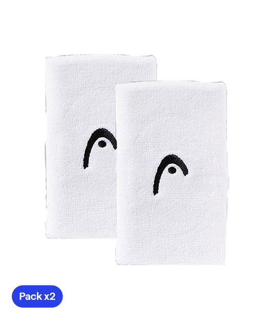 Head Wristbands 5" White (2 Pack)